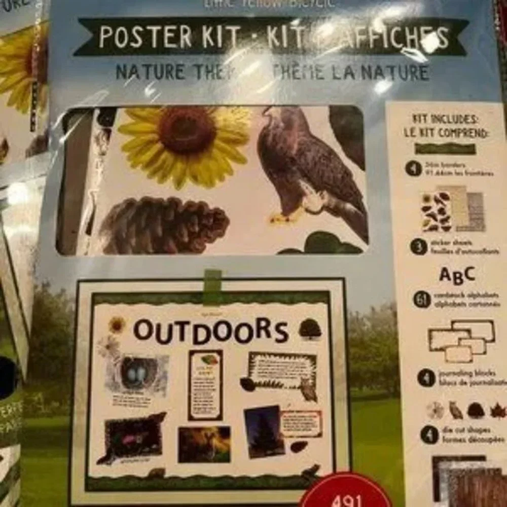 Poster Kits (5 Kits:  1 Space,  1 Sea Life,‎ and 3 Nature Themed  (new)